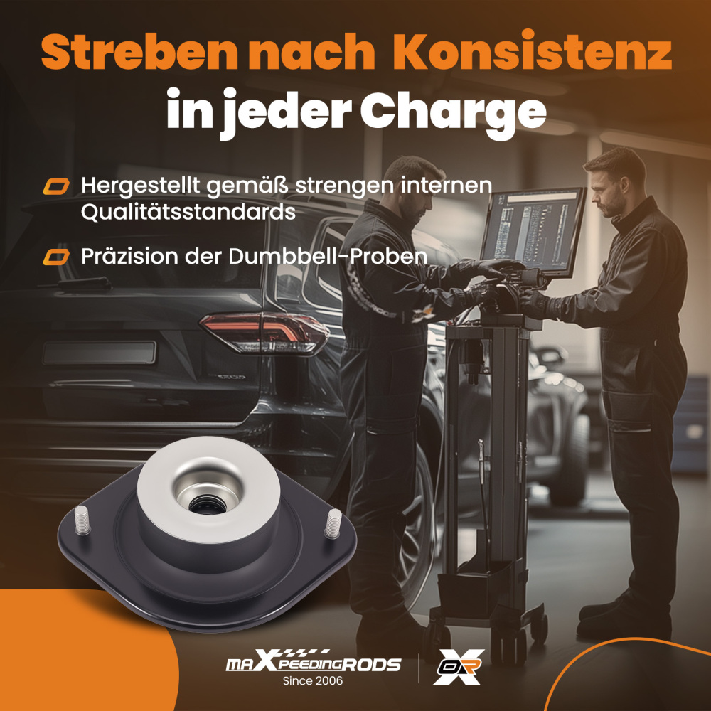 2x Cojinete Amortiguador compatible para VW GOLF/JETTA 1974-1993 171412329A 175412329A