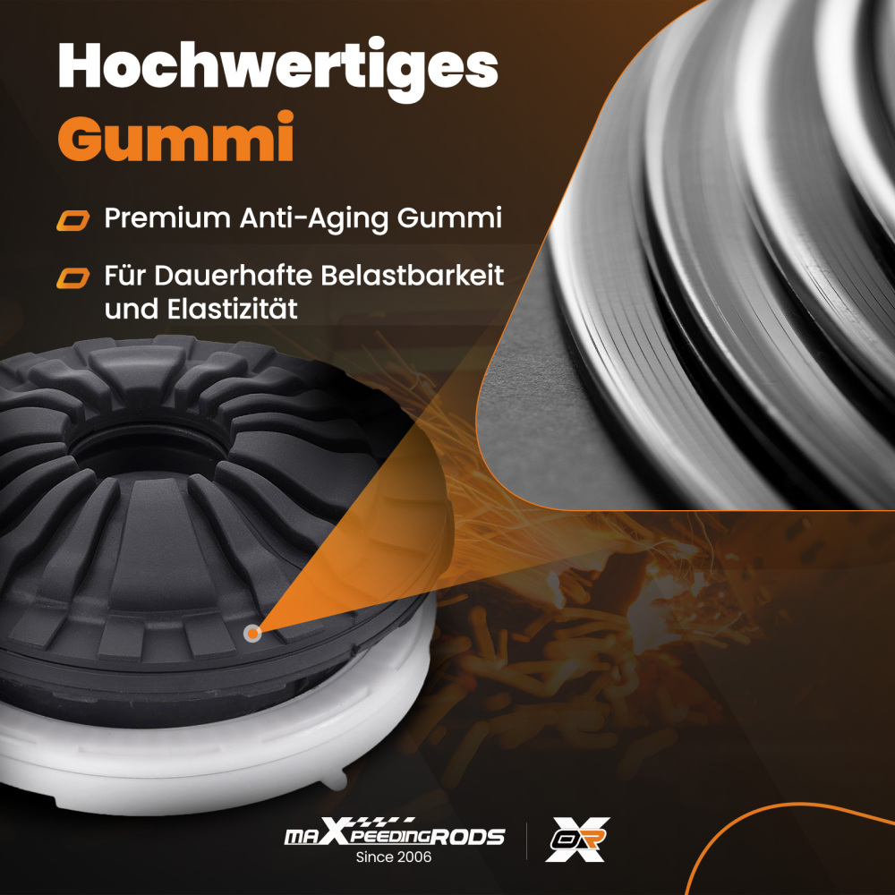 2x Cojinete de suspensión Cojinete de cúpula compatible para AUDI A4 (B8) A5 (8T) Q5 (8R)