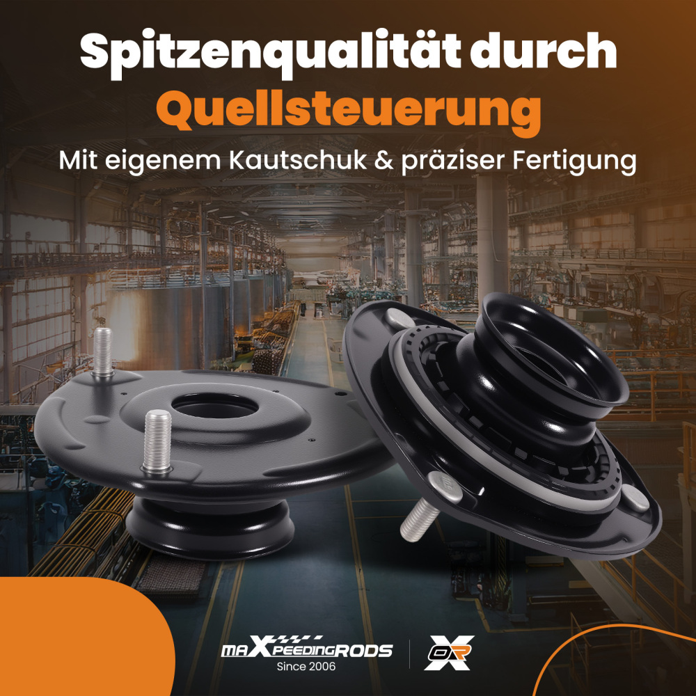 2x Cojinete De Cúpula Delantero compatible para Hyundai Ix55 Santa FÉ Compatible para Kia Carnival VQ