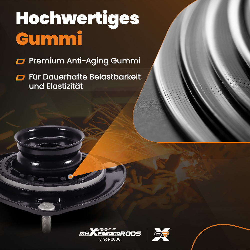 2x Cojinete De Cúpula Delantero compatible para Hyundai Ix55 Santa FÉ Compatible para Kia Carnival VQ