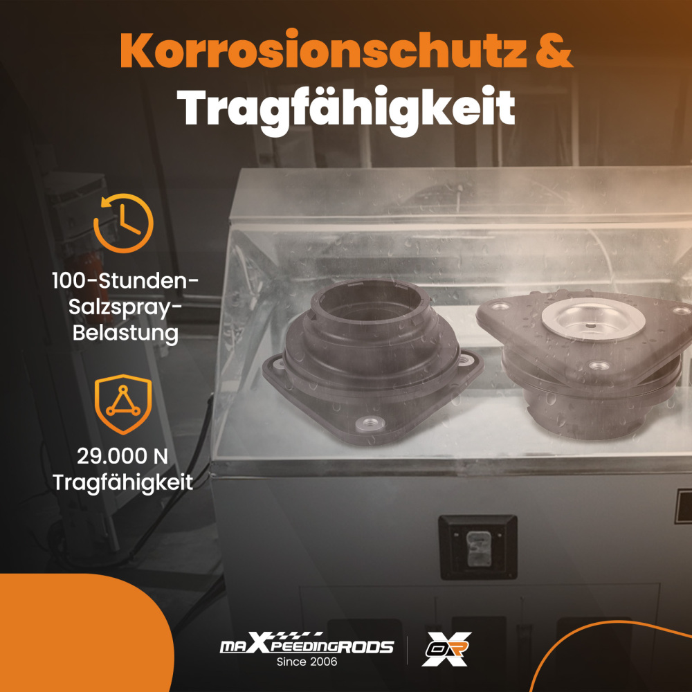 2x Cojinete Domo Delantero compatible para Ford C-max Focus compatible para Mazda 3 Bk compatible para Volvo C30 C70 S40 V50