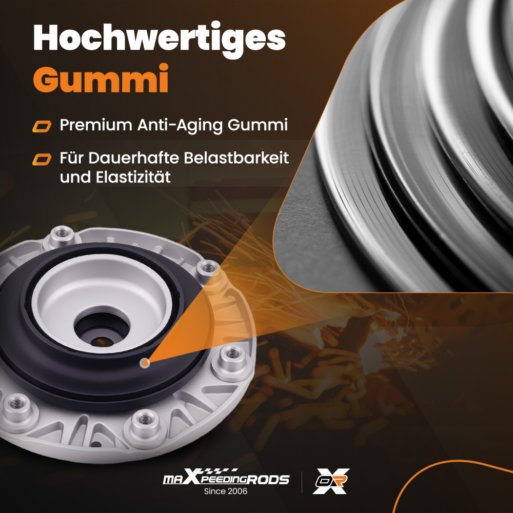 2 Cojinete Domo Delantero compatible para Bmw Serie 1 F20 F21 Serie 2 F22 F23 3 F30 F31 F34