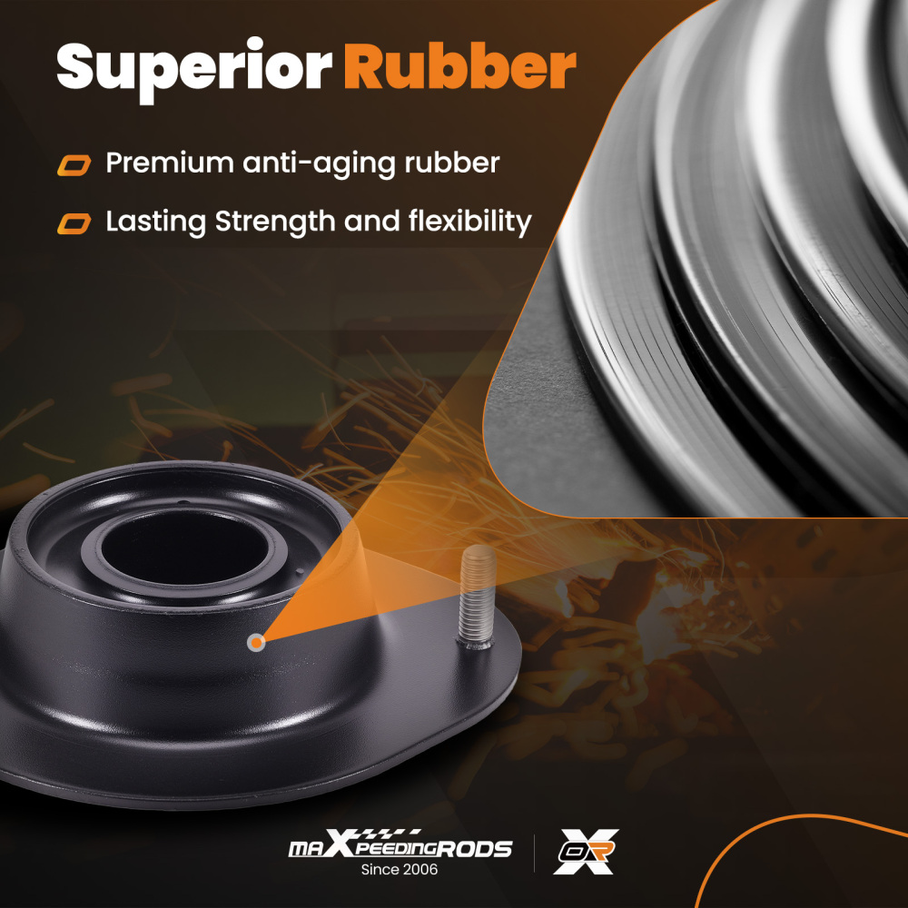 2x Amortiguador Soporte Delantero compatible para Daewoo Nexia 1995-2008 0344509 Par