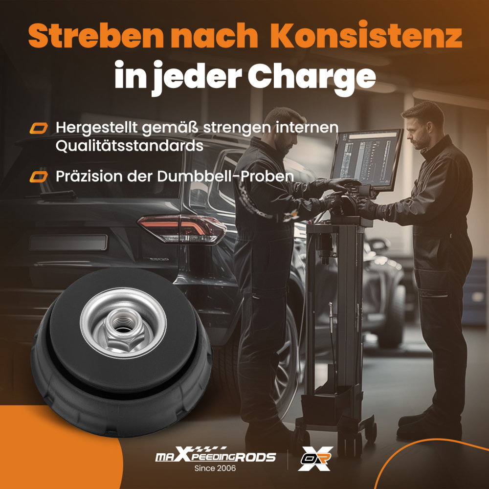 2x Cojinete De Cúpula Delantero compatible para Dacia Dokker Duster Lodgy Logan Sandero