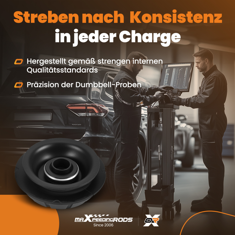 2x Cojinete De Cúpula Delantero compatible para Opel Agila B compatible para Suzuki Splash EX Swift 3