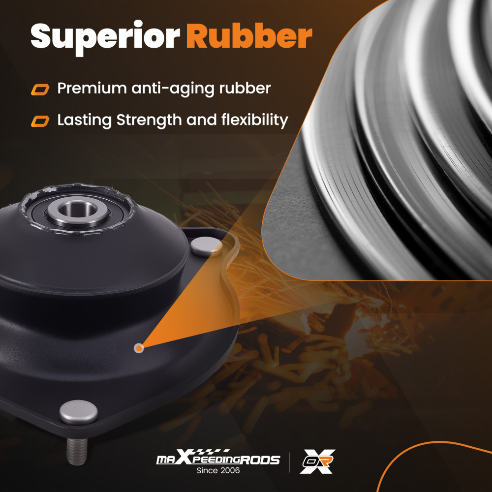 2x Front LeftRight Suspension Strut Mount compatible para Mini Cooper 2002-2008 R53 R50