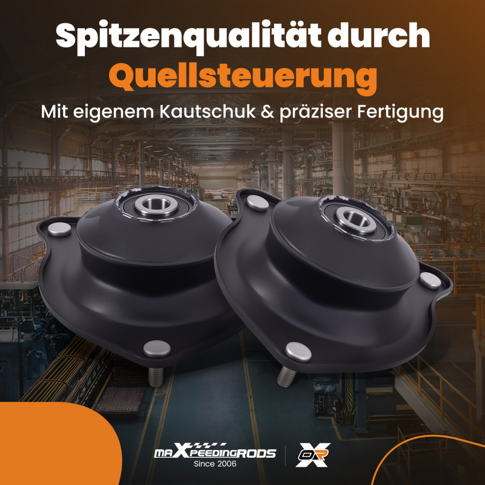 2x Front LeftRight Suspension Strut Mount compatible para Mini Cooper 2002-2008 R53 R50