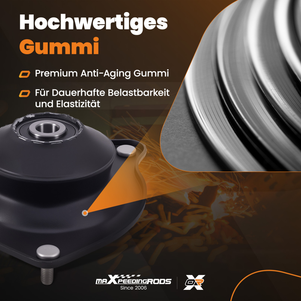 2x Front LeftRight Suspension Strut Mount compatible para Mini Cooper 2002-2008 R53 R50