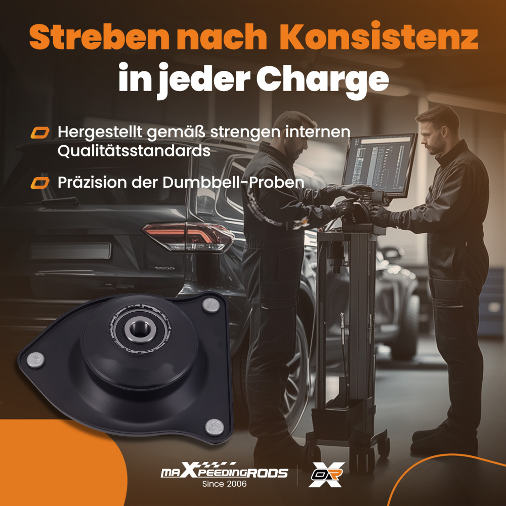 2x Front LeftRight Suspension Strut Mount compatible para Mini Cooper 2002-2008 R53 R50