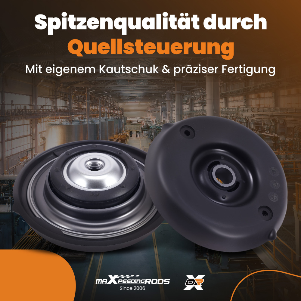 2x Cojinete Bóveda compatible para PEUGEOT 307 2000-2012 Delantero KB659.23 Premium