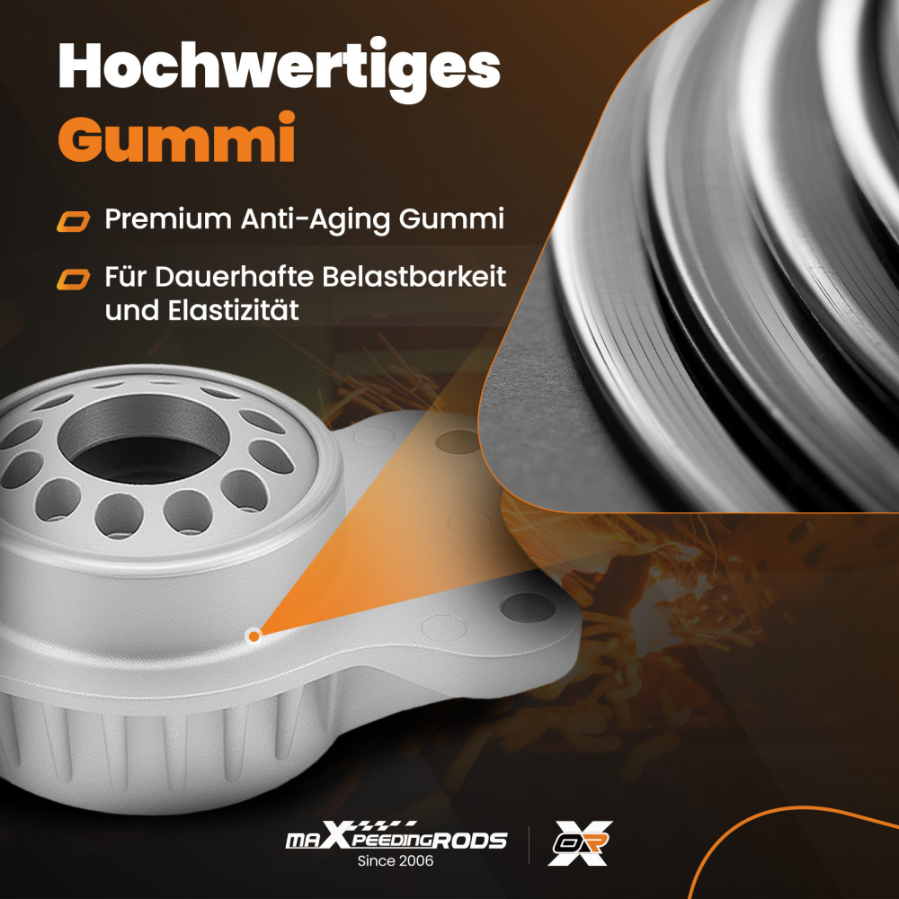 2x Ammortizzatore Cuscinetto compatibile per BMW Serie 6 2010-2018 Posteriore 33506781682