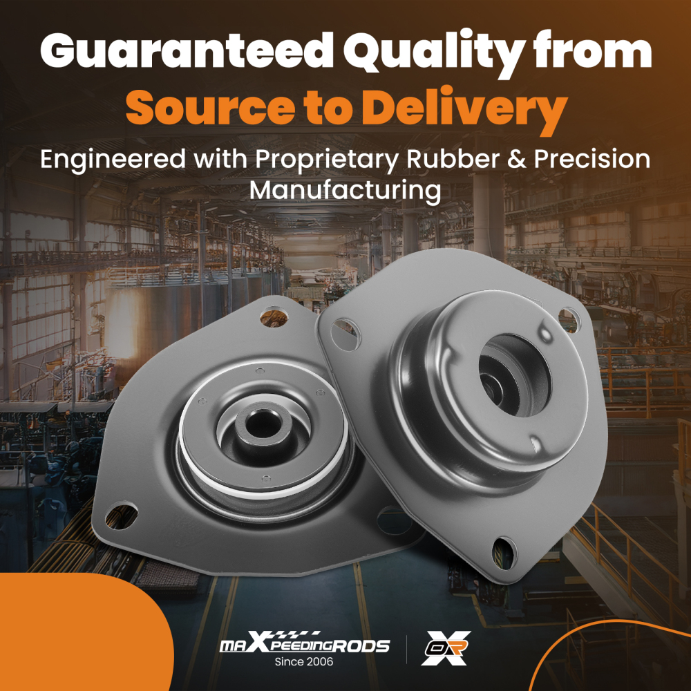 2x Cojinete Amortiguador compatible para Nissan X-Trail 2001-2013 Trasero 54320-8H311