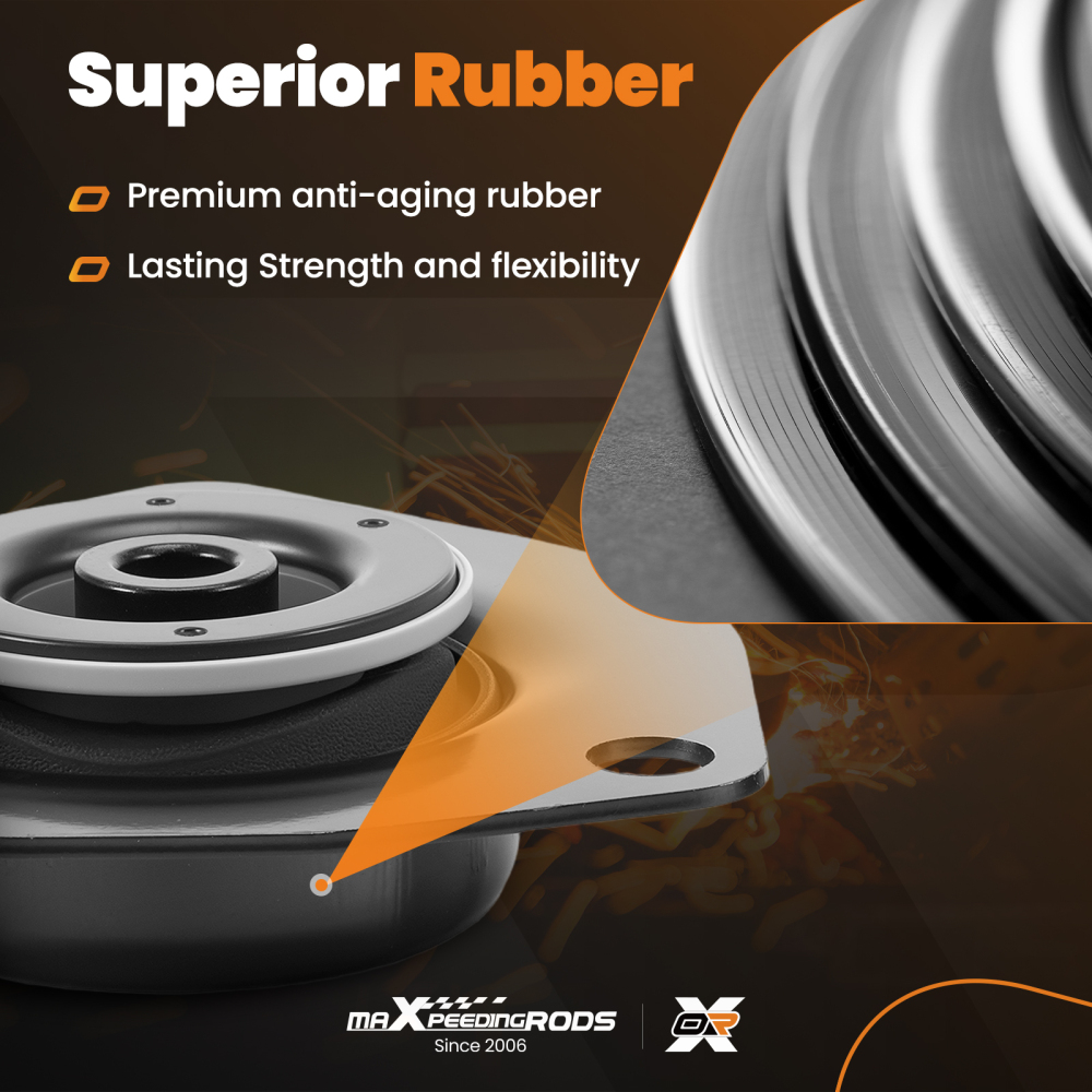 2x Cojinete Amortiguador compatible para Nissan X-Trail 2001-2013 Trasero 54320-8H311