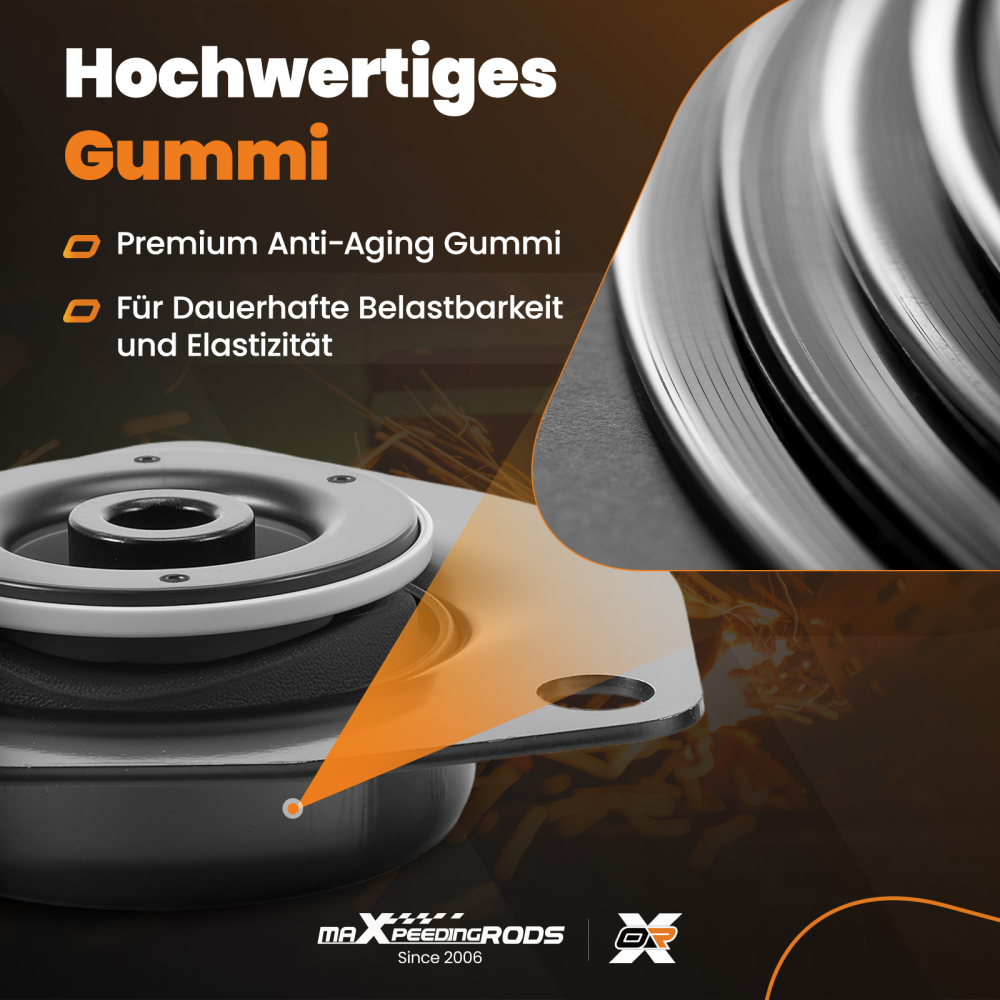 2x Cojinete Amortiguador compatible para Nissan X-Trail 2001-2013 Trasero 54320-8H311