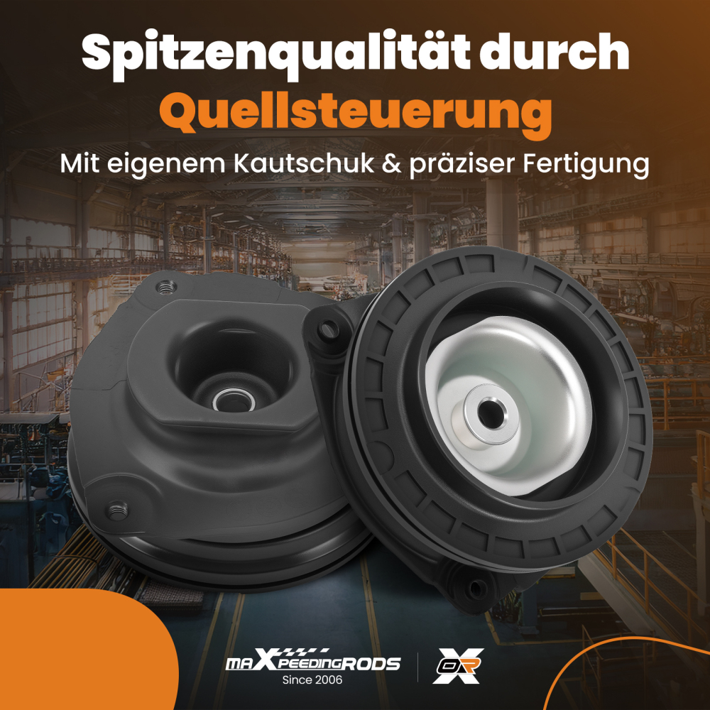 2x Cojinete Domo Delantero Izquierdo+derecho compatible para Nissan Qashqai X-Trail compatible para Renault