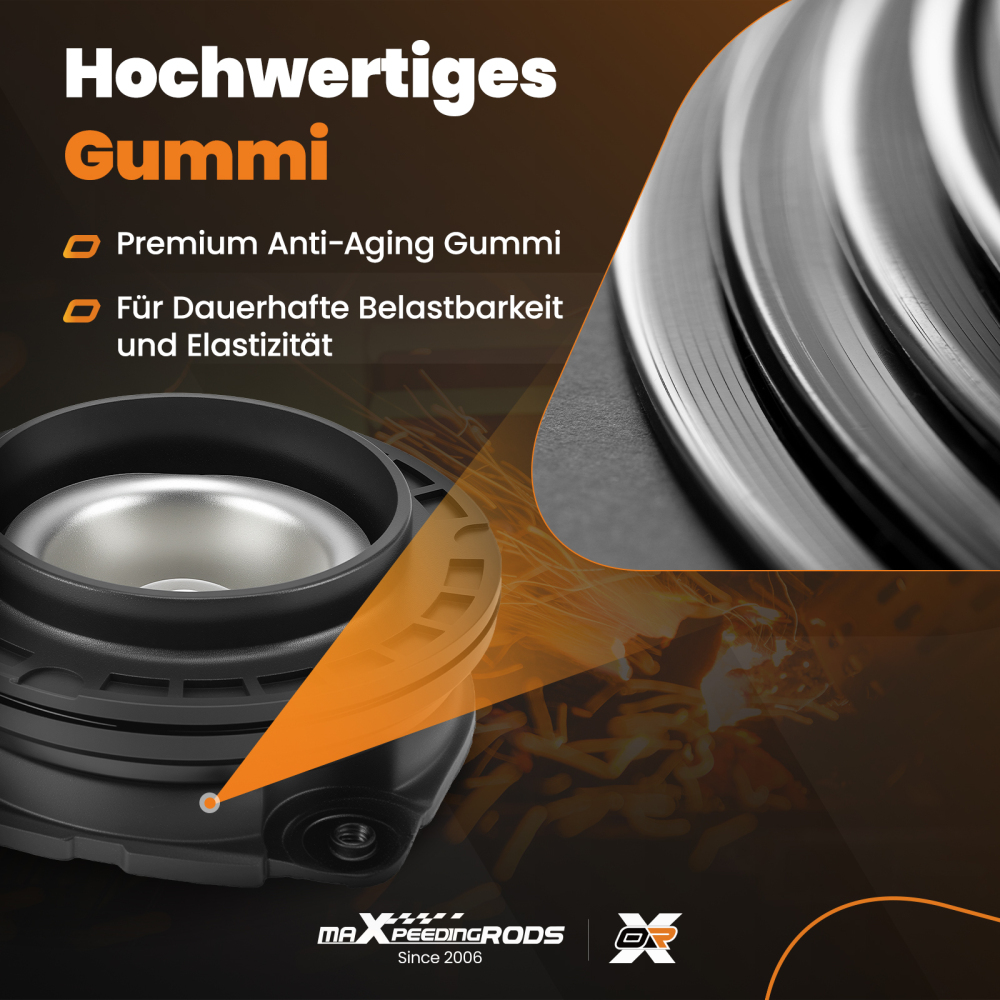 2x Cojinete Domo Delantero Izquierdo+derecho compatible para Nissan Qashqai X-Trail compatible para Renault