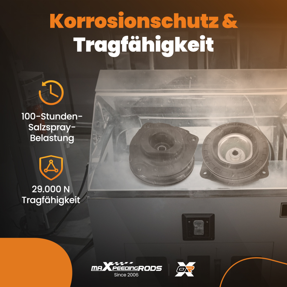 2x Cojinete Domo Delantero Izquierdo+derecho compatible para Nissan Qashqai X-Trail compatible para Renault