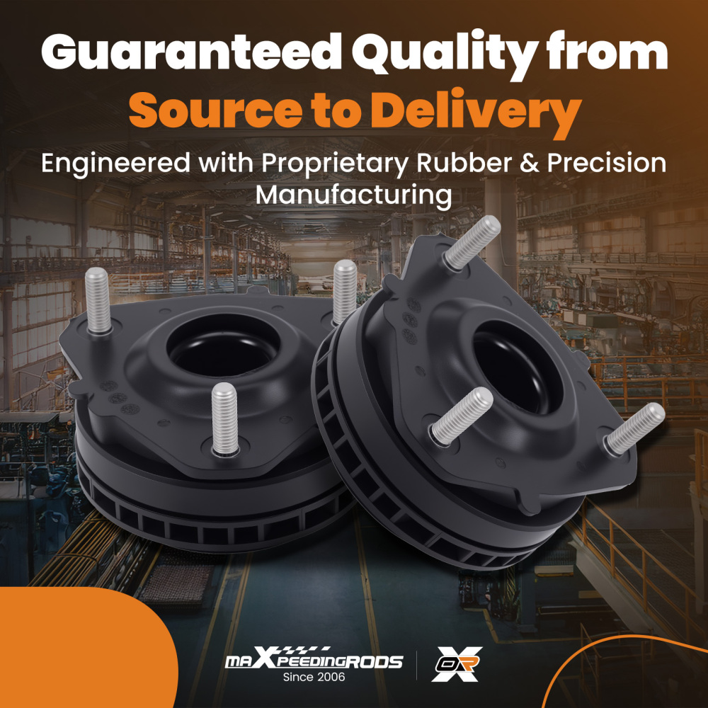 2x Cojinete Amortiguador Delantero compatible para Ford Fiesta 5 01-10 1697347 1469224