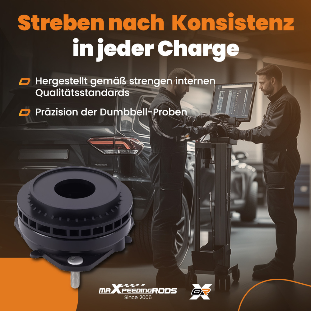 2x Cojinete Amortiguador Delantero compatible para Ford Fiesta 5 01-10 1697347 1469224