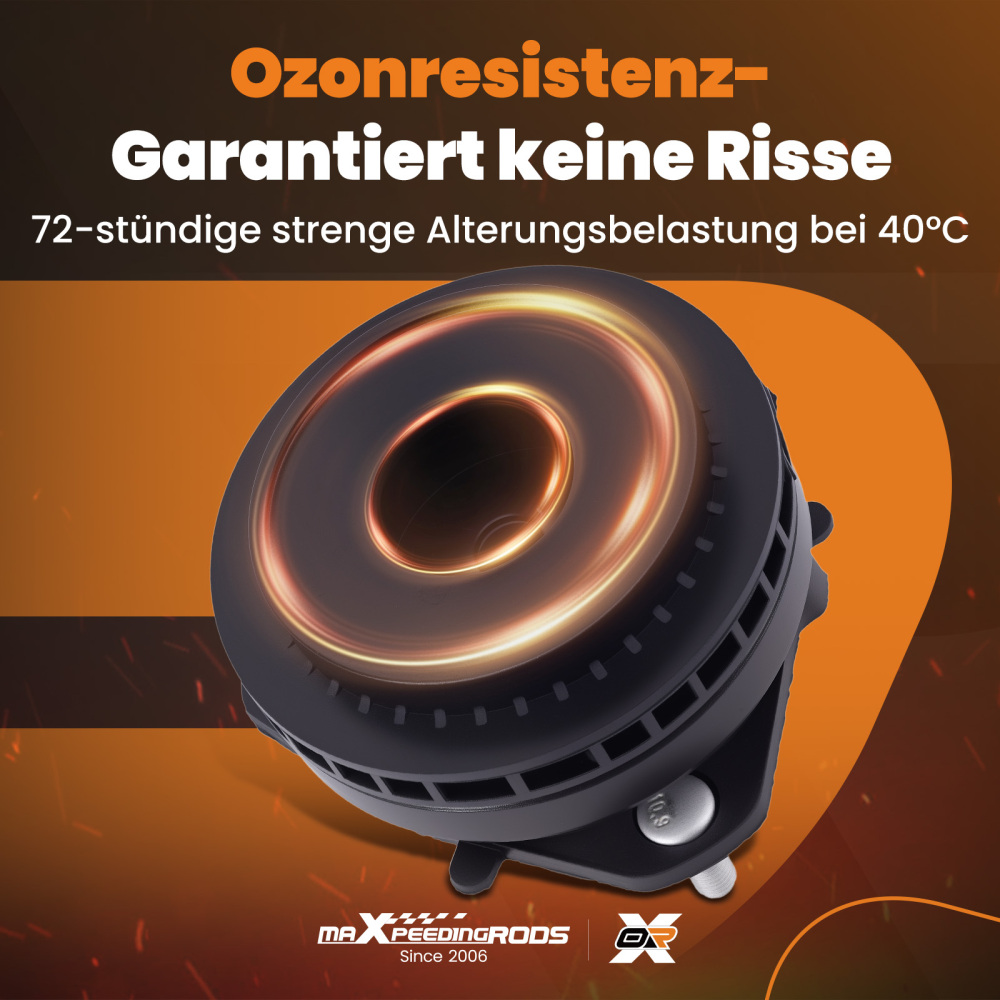 2x Cojinete Amortiguador Delantero compatible para Ford Fiesta 5 01-10 1697347 1469224