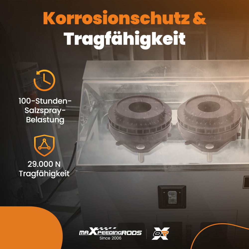 2x Cojinete Amortiguador Delantero compatible para Ford Fiesta 5 01-10 1697347 1469224