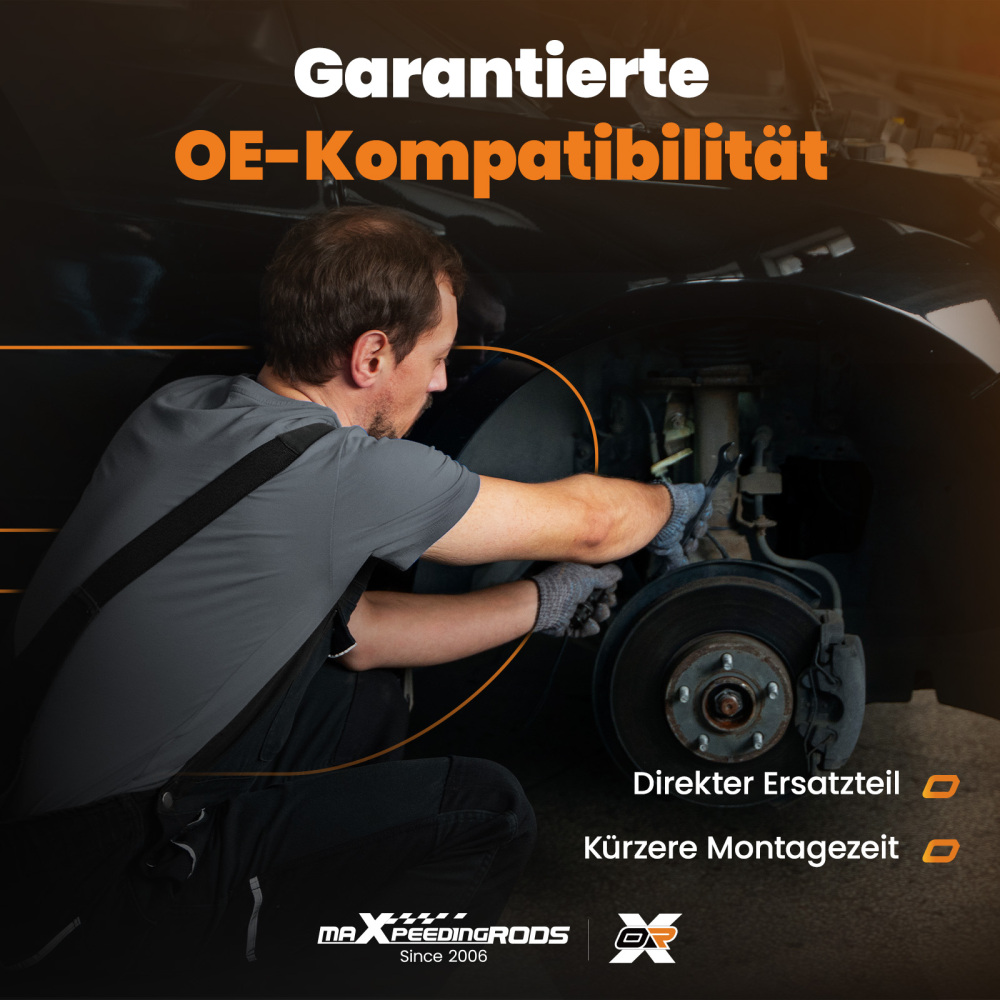 2x Cojinete Amortiguador Delantero compatible para Ford Fiesta 5 01-10 1697347 1469224