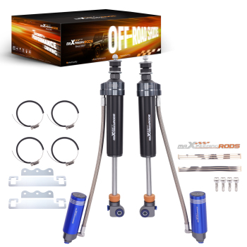Reservoir 4-6 Lift Front Shocks 10 Way Damper for 01-10 compatible for Chevy - GMC 1500 / 2500