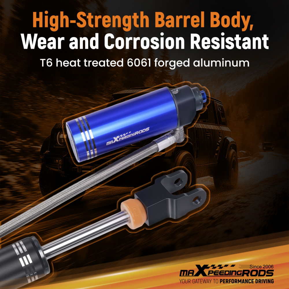 10 Way Damping Reservoir Front Shocks For 11-19 compatible for Silverado Sierra 2500 3.5 Lift