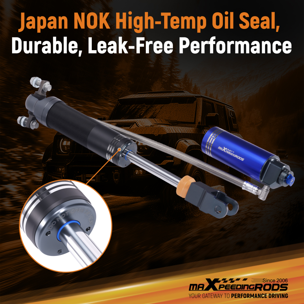 10 Way Damping Reservoir Front Shocks For 11-19 compatible for Silverado Sierra 2500 3.5 Lift