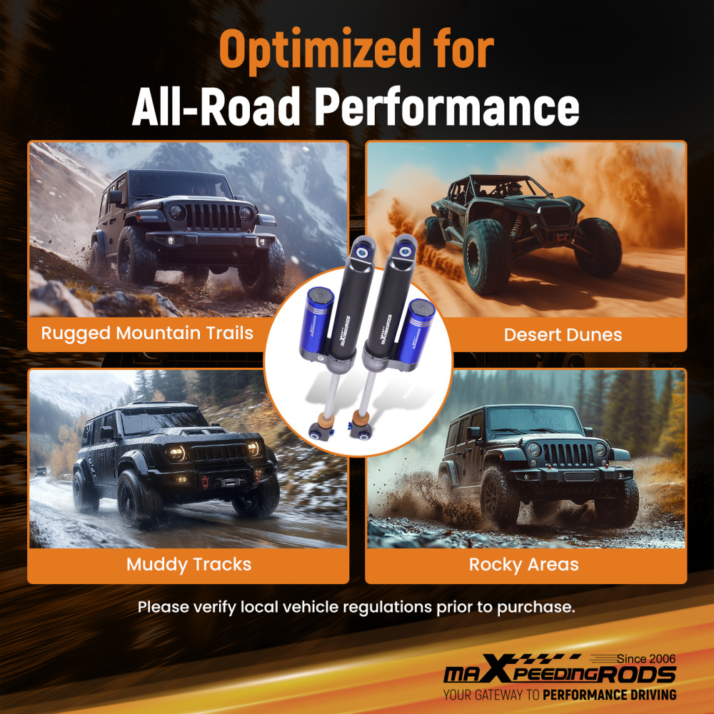 10 Level Damper Reservoir 0-1 Lift Rear Shock compatible for Chevy - GMC 1500 / 2500 99-08