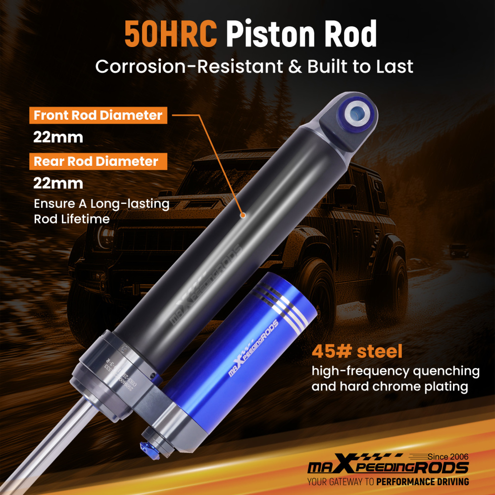 10 Level Damper Reservoir 0-1 Lift Rear Shock compatible for Chevy - GMC 1500 / 2500 99-08