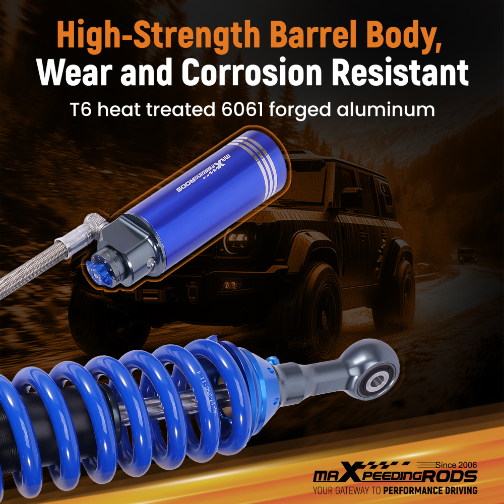 Front Reservoir Shocks w/ Adj Damping compatible for Toyota Land Cruiser Prado 2003-2014
