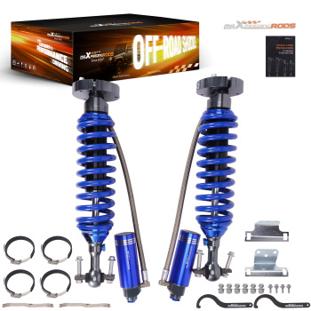 2-WAY Damper Adjustable Shocks w/ Reservoir Lift 0-2 compatible for Ford F150 14-20 4WD