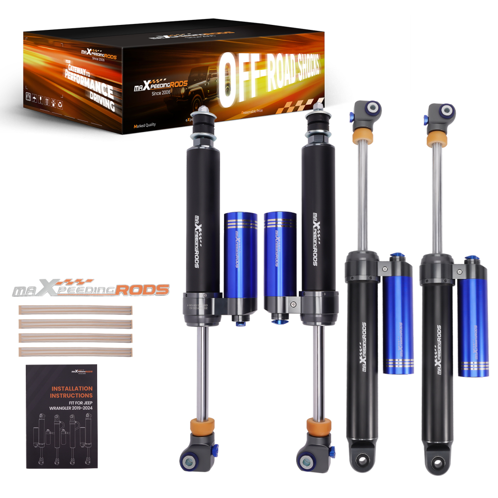 4x Remote Reservoir 0-1.5 Lift Front Rear Shocks for F250 Super Duty 2005-2016