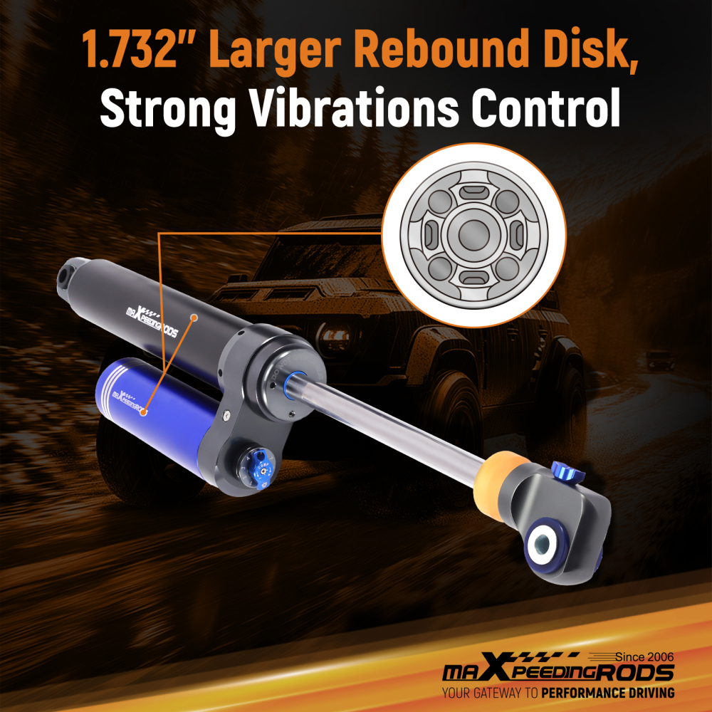 4x Remote Reservoir 0-1.5 Lift Front Rear Shocks for F250 Super Duty 2005-2016