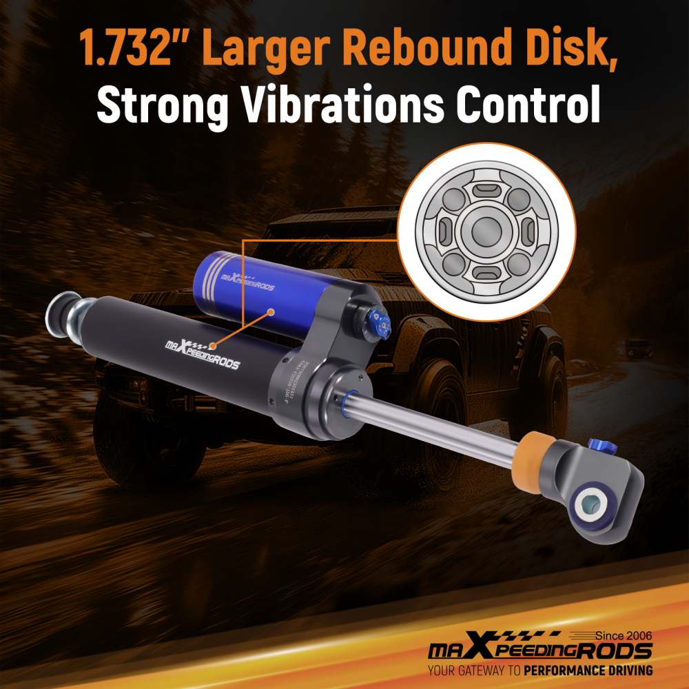 4x Remote Reservoir 0-1.5 Lift Front Rear Shocks for F250 Super Duty 2005-2016