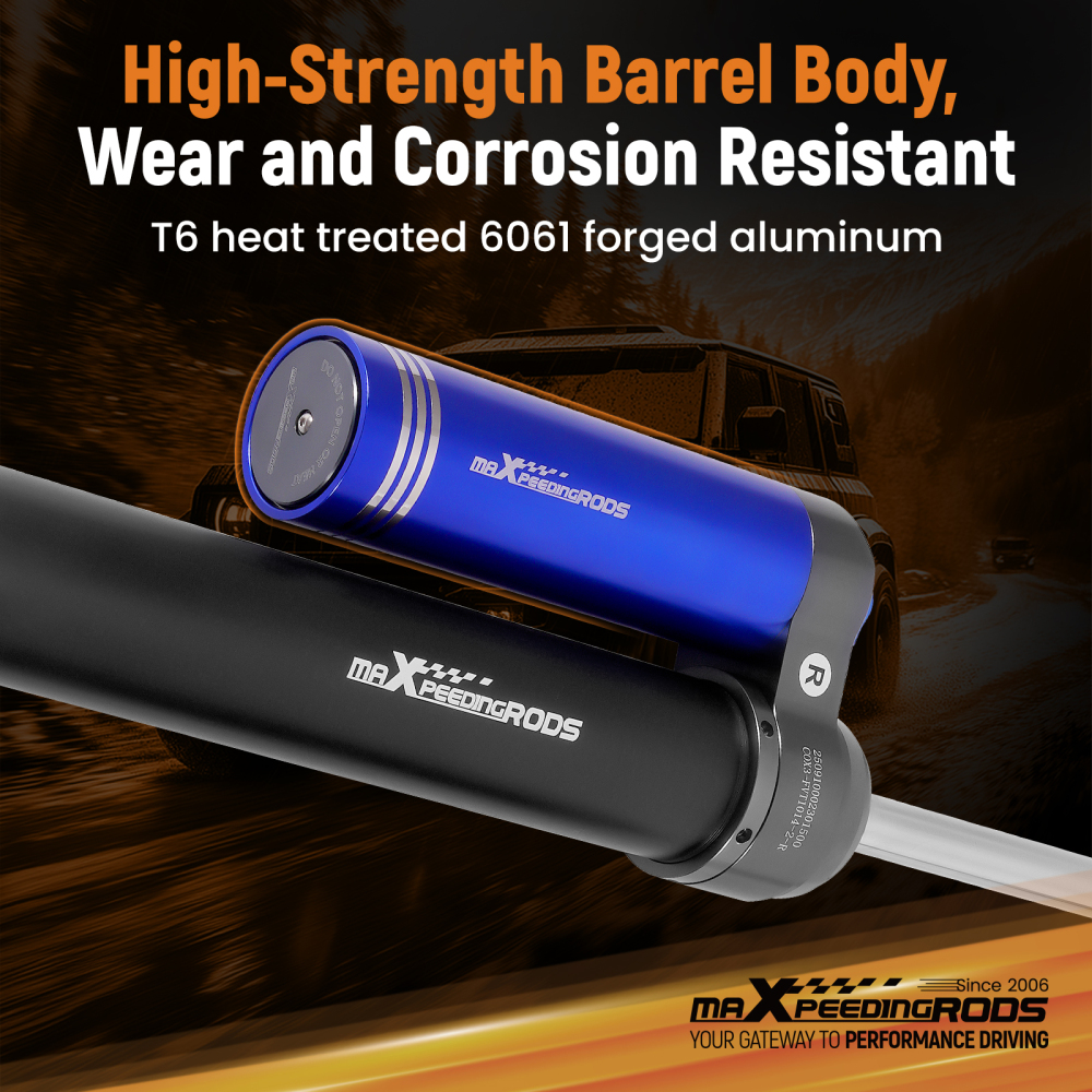 Rear Shock w/10 Way Damper Adjustable Reservoir compatible for Ford F150 SVT Raptor 2010-14