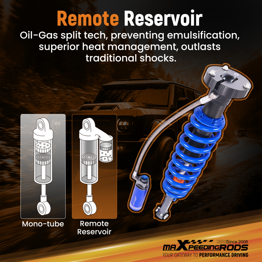 Damper Adjustable Front Reservoir Shocks compatible for Ford F-150 SVT Raptor 2010-2014