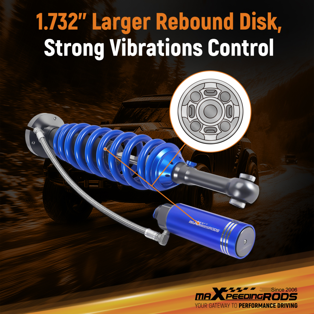 Damper Adjustable Front Reservoir Shocks compatible for Ford F-150 SVT Raptor 2010-2014