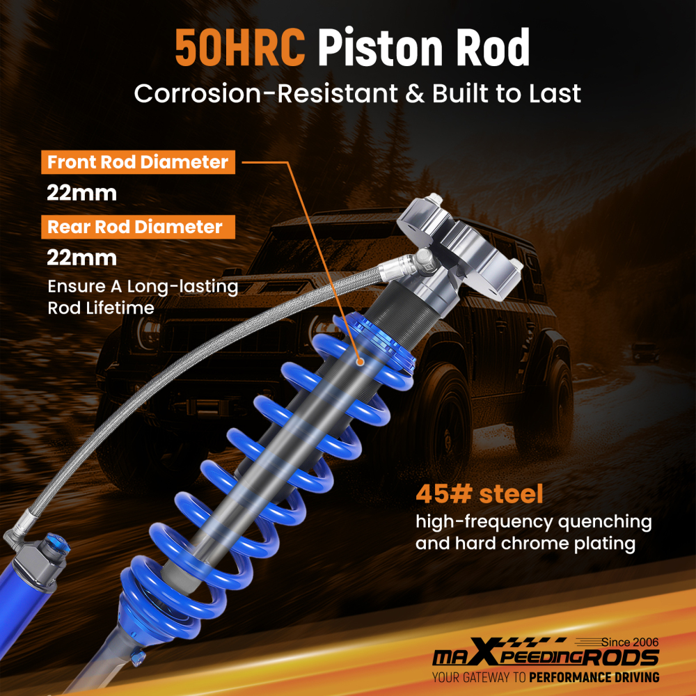 Damper Adjustable Front Reservoir Shocks compatible for Ford F-150 SVT Raptor 2010-2014