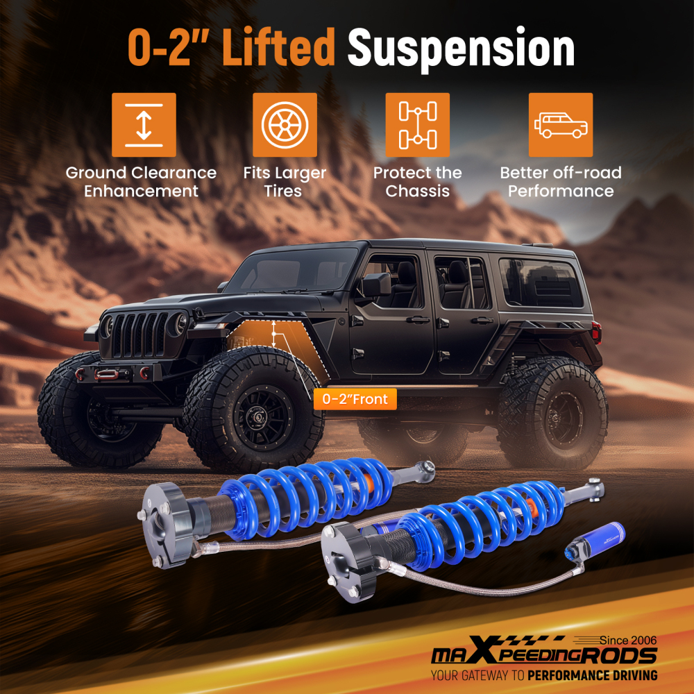 Damper Adjustable Front Reservoir Shocks compatible for Ford F-150 SVT Raptor 2010-2014