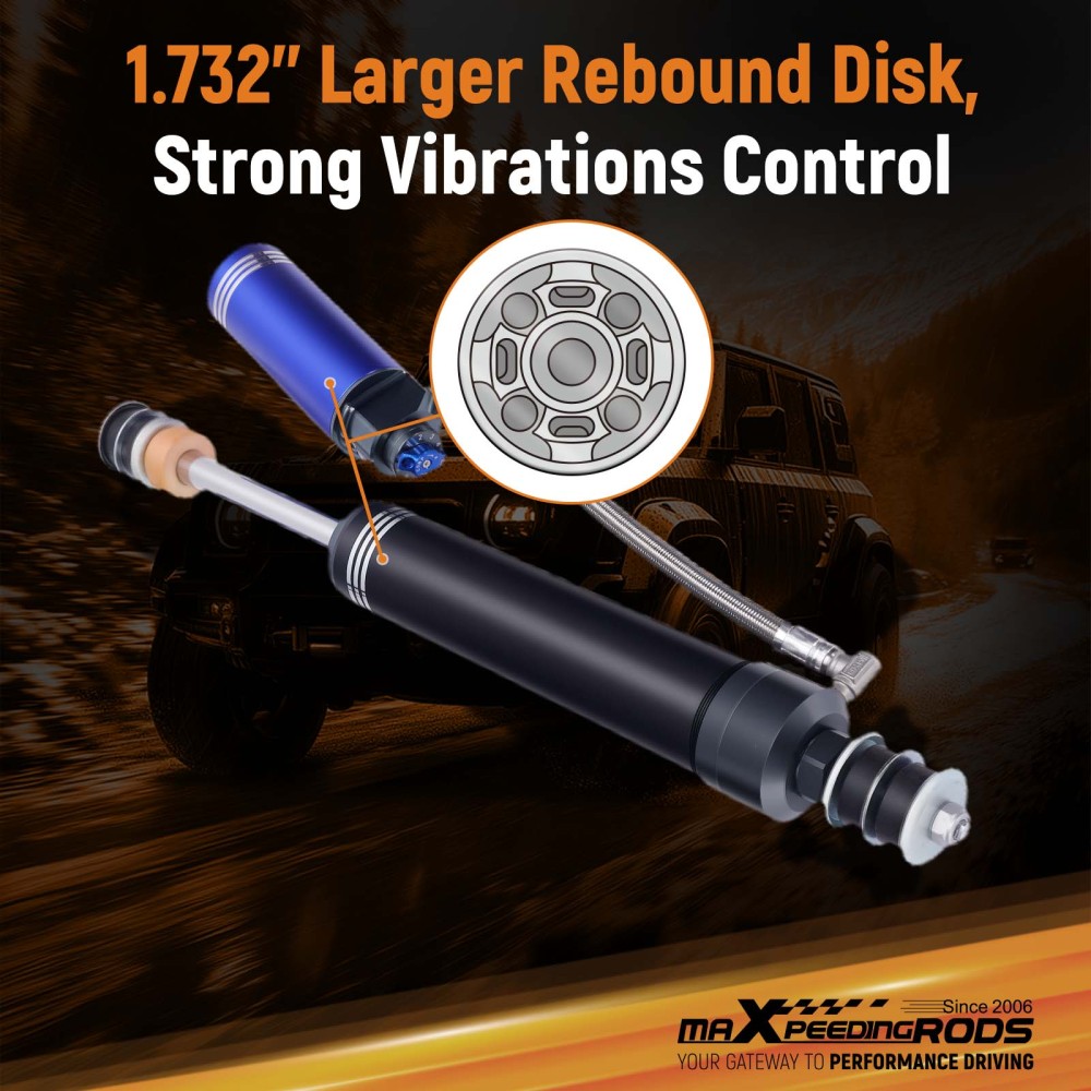 Front Shock 2 Lift RemoteReservoir compatible for Toyota Landcruiser 90-24 76 78 79 Serie