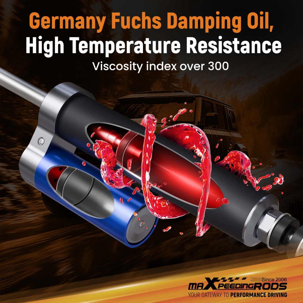 Front Shock 2 Lift RemoteReservoir compatible for Toyota Landcruiser 90-24 76 78 79 Serie