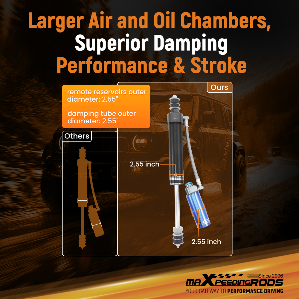 Front ShocksCoil Springs Lift 4 compatible for Nissan Patrol GU Y61 Wagon 4WD 1997-15