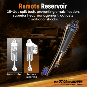 Rear Shock Absorbers 4 Lift compatible for Patrol GU Y61 1997-2015 2.8 3.0 4.2 4.8