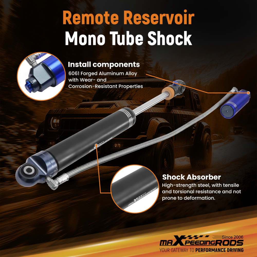 Rear Shock Absorbers 4 Lift compatible for Patrol GU Y61 1997-2015 2.8 3.0 4.2 4.8