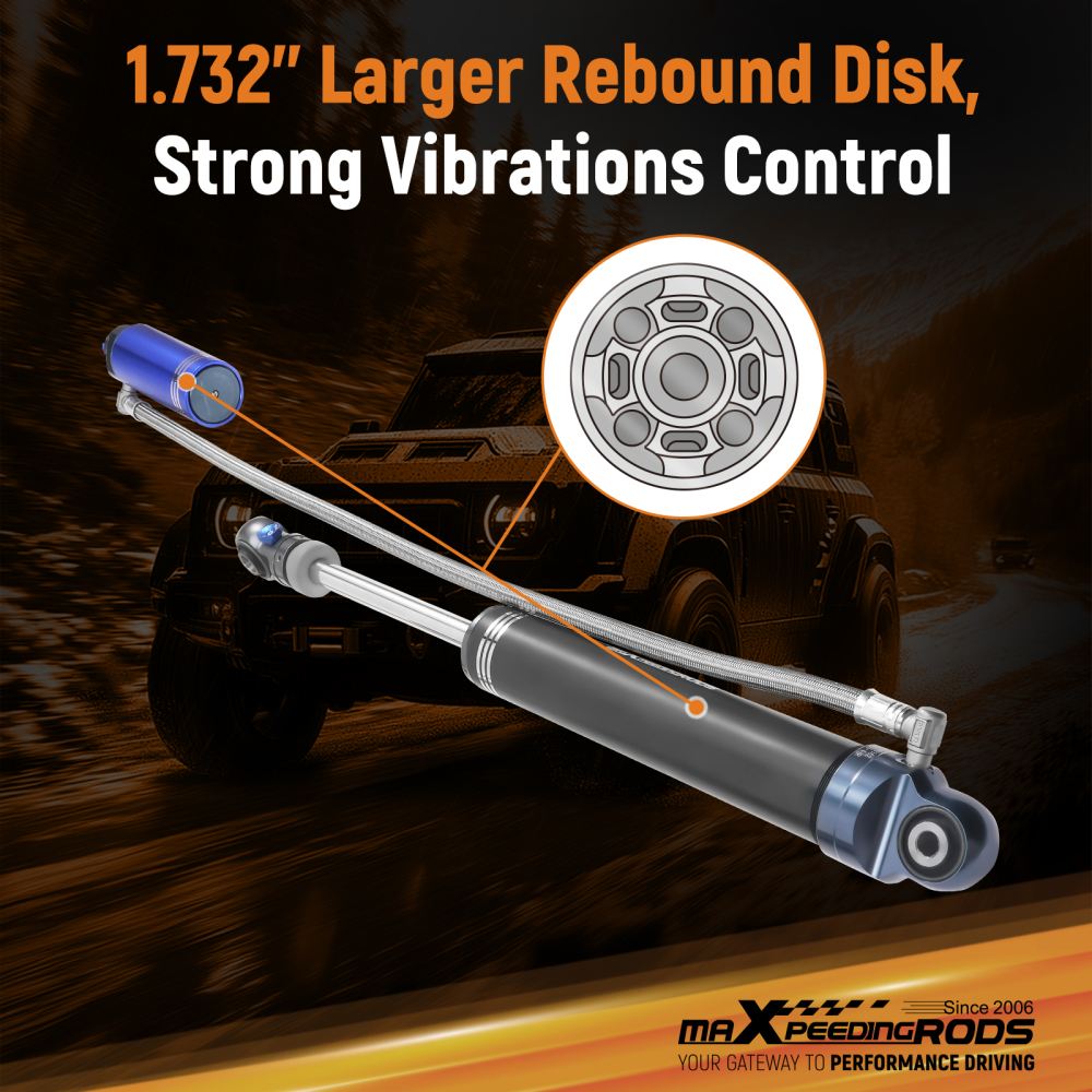 Rear Shock Absorbers 4 Lift compatible for Patrol GU Y61 1997-2015 2.8 3.0 4.2 4.8