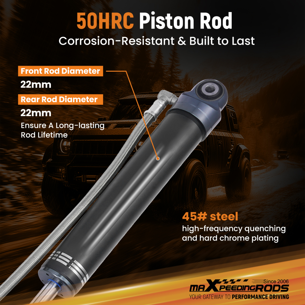 Rear Shock Absorbers 4 Lift compatible for Patrol GU Y61 1997-2015 2.8 3.0 4.2 4.8