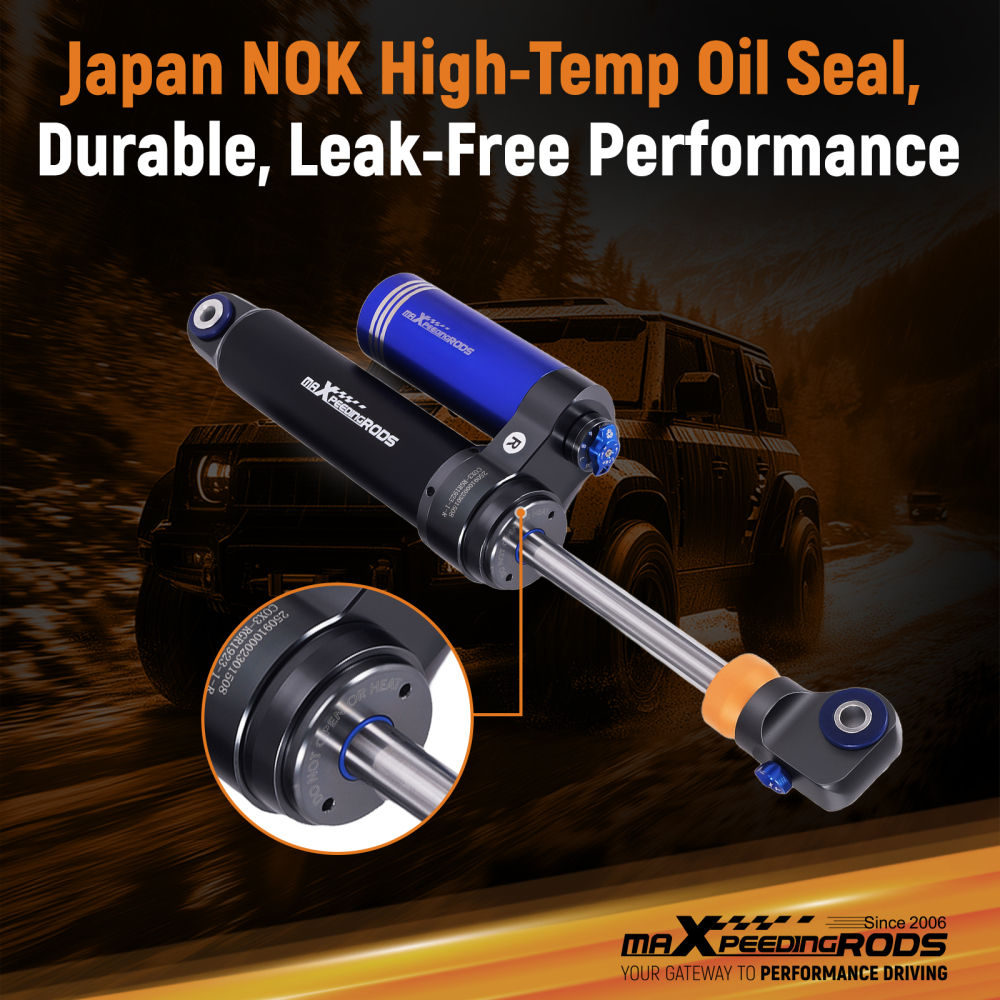 Reservoir Rear Shocks 0-1.5 Lift Dual Damper Adj. Compatible for FORD Ranger 2019-2023