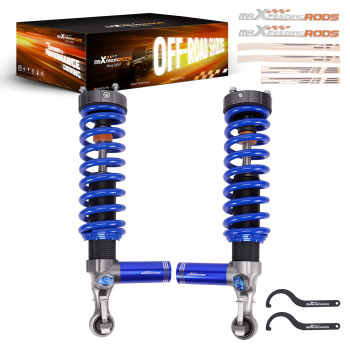 10-Way Damper Front Shocks 2-3 Lift w/ Reservoir compatible for FORD Ranger 19-23